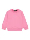 Dsquared2 Crew-neck Sweatshirt With  Logo In Rosa