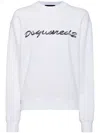Dsquared2 Cotton Sweatshirt In White