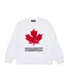 Dsquared2 Cotton Sweatshirt In White