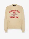 Dsquared2 Cotton Sweatshirt With Distressed Effect In Gray