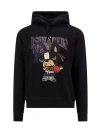 DSQUARED2 COTTON SWEATSHIRT WITH FRONTAL PRINT