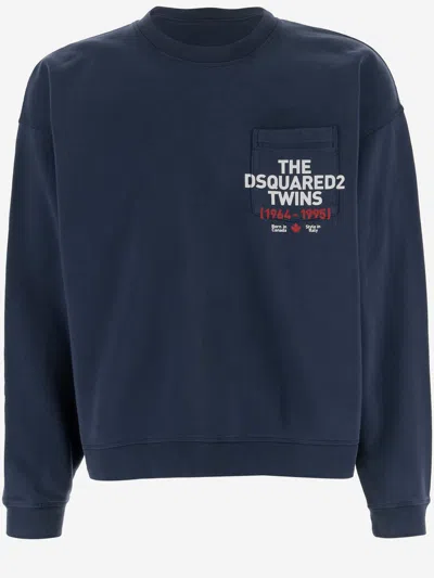 DSQUARED2 COTTON SWEATSHIRT WITH LOGO