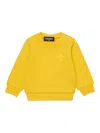 Dsquared2 Cotton Sweatshirt In Yellow
