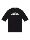 Dsquared2 Black T-shirt With Contrasting Icon Print In Cotton Man In Black