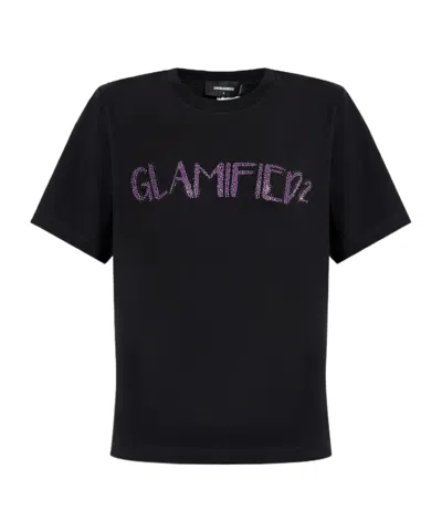 DSQUARED2 DSQUARED2 EMBELLISHED CREWNECK T-SHIRT