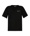 Dsquared2 Rhinestone-logo Cotton T-shirt In Black