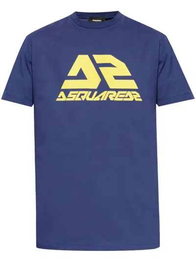 Dsquared2 Cotton T Shirt In Blue