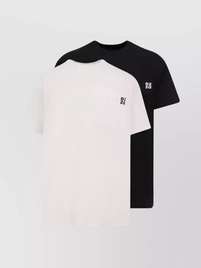 DSQUARED2 COTTON T-SHIRT PACK OF TWO
