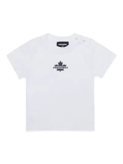 Dsquared2 Babies' Cotton T-shirt In White