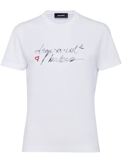 Dsquared2 Cotton T-shirt In White