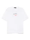 Dsquared2 White T Shirt With Round Neck And Embroidered Logo On The Front In Cotton Woman In White