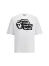 Dsquared2 Cotton T-shirt Collaboration Magliano Graphic Print In White