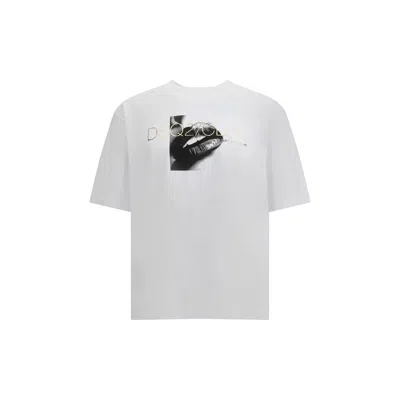 Dsquared2 Men Cotton T-shirt In White