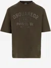 Dsquared2 Phys Ed T-shirt In Dark Green Cotton In Green