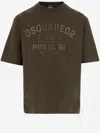 Dsquared2 Phys Ed T-shirt In Dark Green Cotton In Green