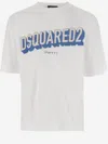 Dsquared2 Graphic Logo Oversized T-shirt In White