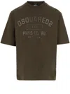 Dsquared2 Phys Ed T-shirt In Dark Green Cotton In Green