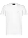 Dsquared2 White T-shirt With Lettering Logo Printed On The Chest In Cotton Man