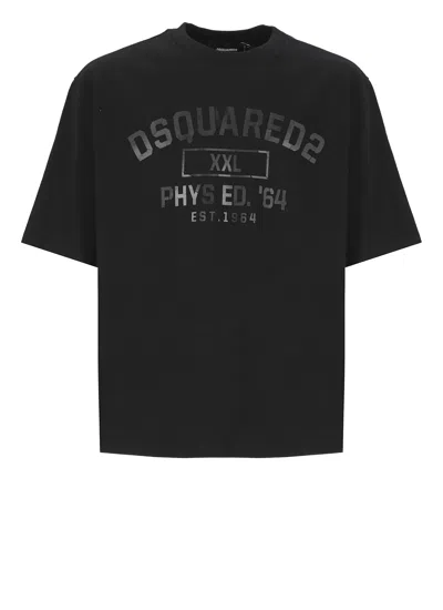 DSQUARED2 COTTON T-SHIRT WITH LOGO
