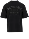 Dsquared2 Physical Education Crew Neck Graphic T-shirt In Black