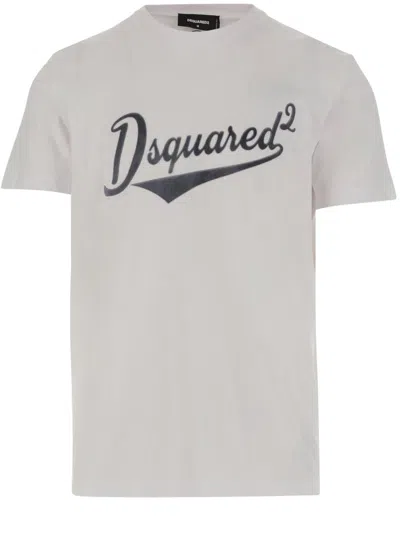 Dsquared2 Cotton T-shirt With Logo In White