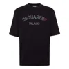 Dsquared2 Black Cotton T-shirt With Print