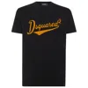 Dsquared2 Black T-shirt With Logo Print On The Front