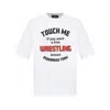 Dsquared2 White Crewneck T-shirt With Print On The Front In Cotton Man