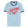 Dsquared2 T-shirt In Cotone Azzurro Pastello Uomo