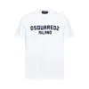 Dsquared2 White Crewneck T-shirt With Logo Lettering On The Front