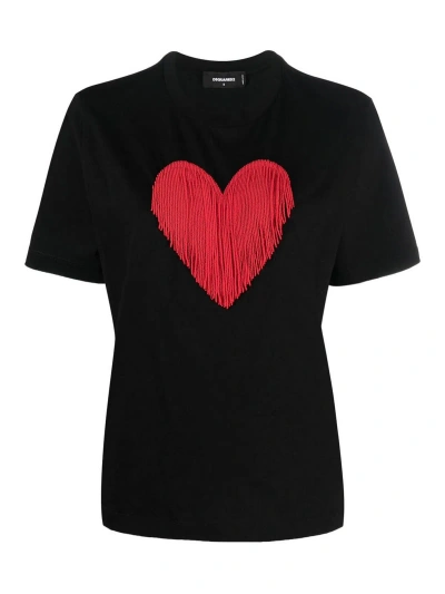 Dsquared2 Cotton T-shirts In Black