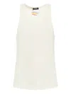 Dsquared2 Cotton Tank Top In Neutral