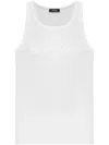 Dsquared2 Cotton Tank In Weiss