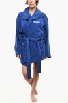 Dsquared2 Cotton Terry Icon Bathrobe With Belt