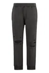 Dsquared2 Cotton Track-pants With Ribbed Edges