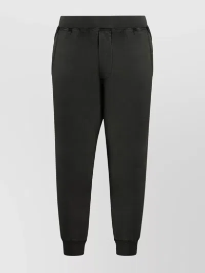 DSQUARED2 COTTON TRACK-PANTS ELASTIC WAISTBAND