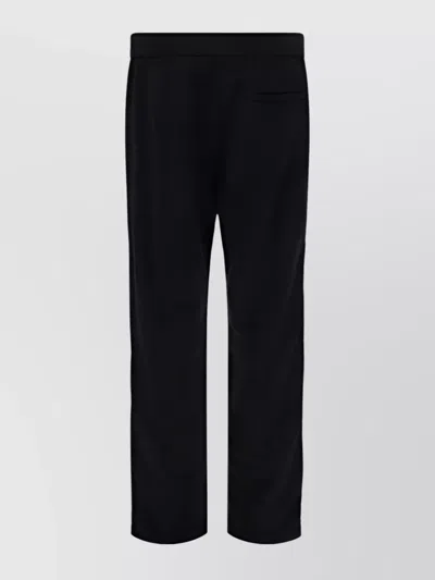 Dsquared2 Cotton Track Pants Snap Buttons In Black