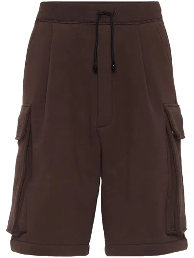 DSQUARED2 COTTON TRACK SHORTS