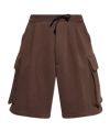 Dsquared2 Cotton Track Shorts In Brown