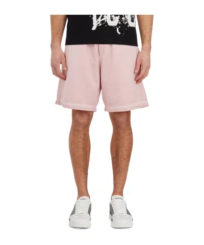 Dsquared2 Cotton Track Shorts In Pink