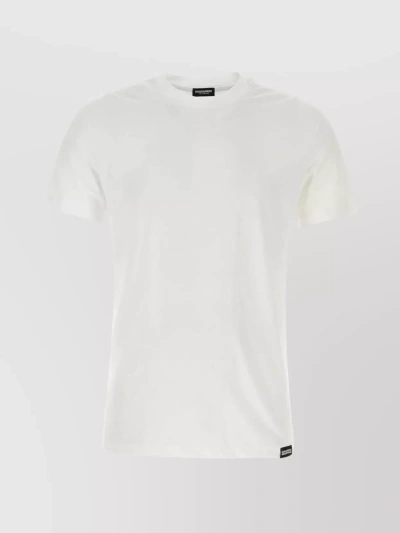 Dsquared2 Cotton Trio With Crew-neck And Short Sleeves In White