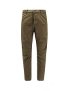 Dsquared2 Sexy Stretch Cotton Chino Pants In Military Green