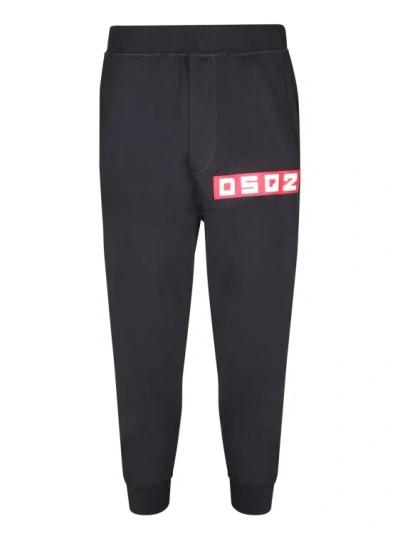 Dsquared2 Cotton Trousers In Black