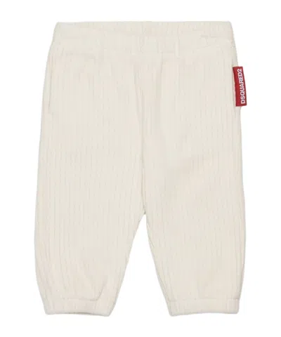 Dsquared2 Cotton Trousers In White