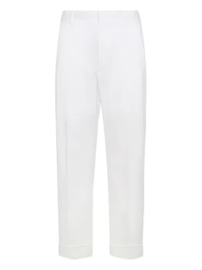 Dsquared2 Cotton Trousers In White
