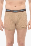 Dsquared2 Cotton Trunk Boxer With Logoed Waistband In Brown