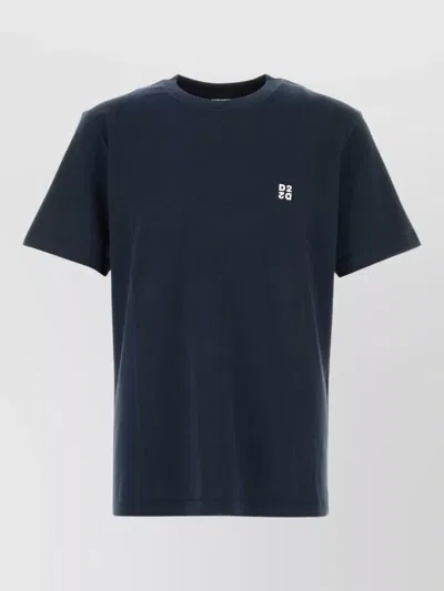 Dsquared2 Dsquared Metal D2 Upside Down Regular Fit Tee In Blue