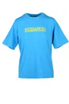 Dsquared2 Cotton T-shirt - Light Blue In Blue