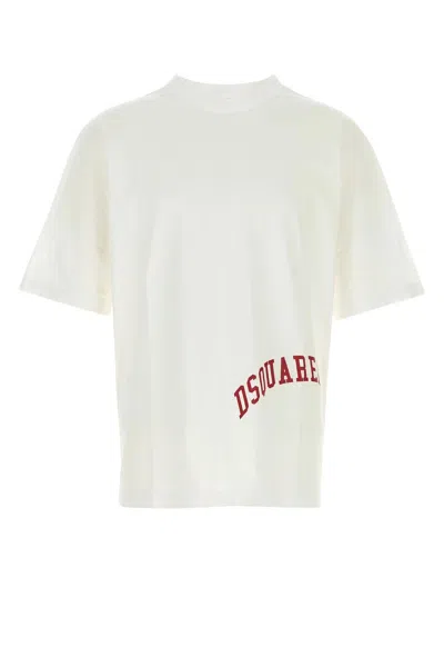 Dsquared2 Cotton T-shirt In Off White