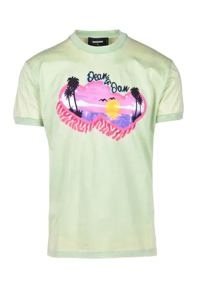 Dsquared2 Cotton T-shirt - Pistachio In Green